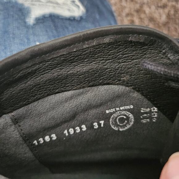 Wolky Black Leather Lace Up Stratton Ankle Boot sz 37 (US 6) $219 NWOB Casual - Picture 3 of 10